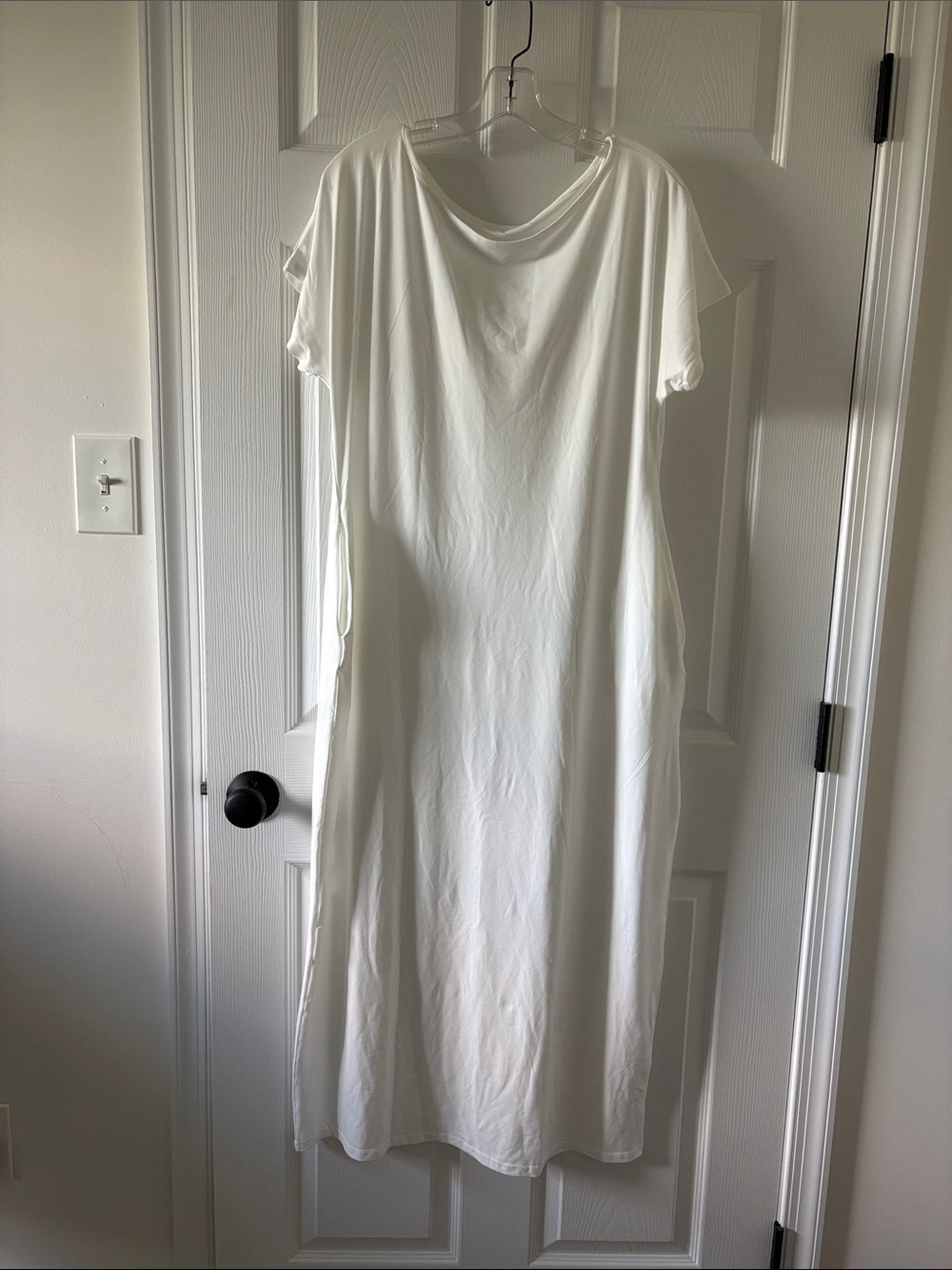 Amazon White Maxi Dress with Pockets